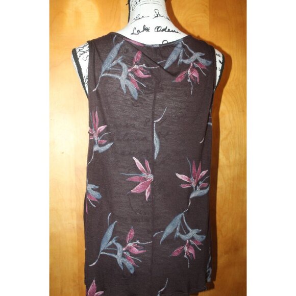 Lucky Brand Floral Choker Top Size M - Picture 4 of 12